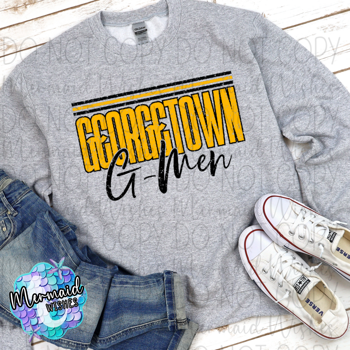 Distressed Stripes Georgetown G-Men