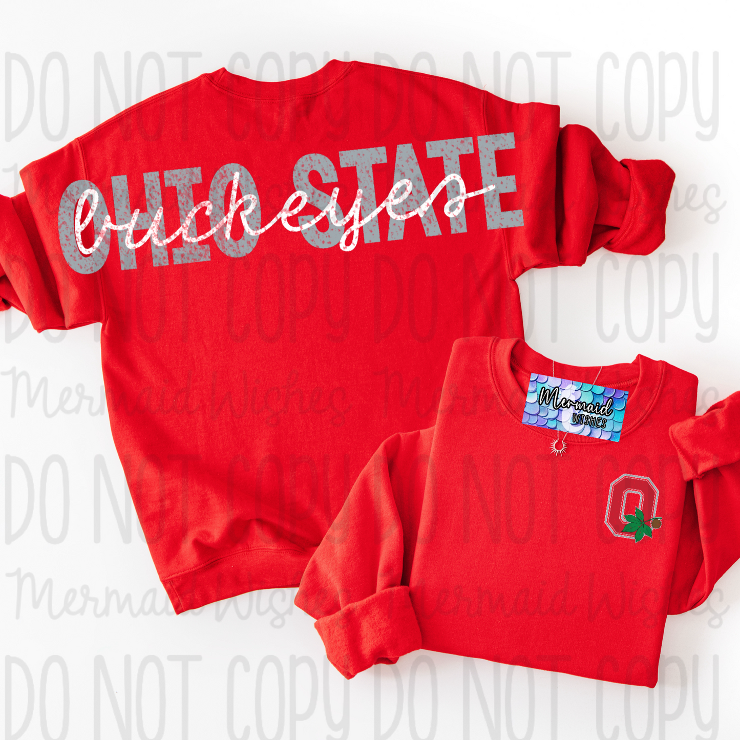 OH State Buckeyes (Full Back Arm to Arm Design)