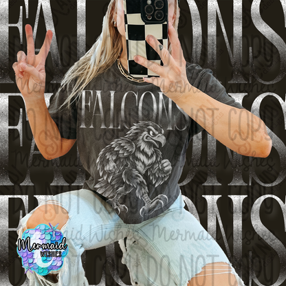 FALCONS HALFTONE- (CC-TShirt)
