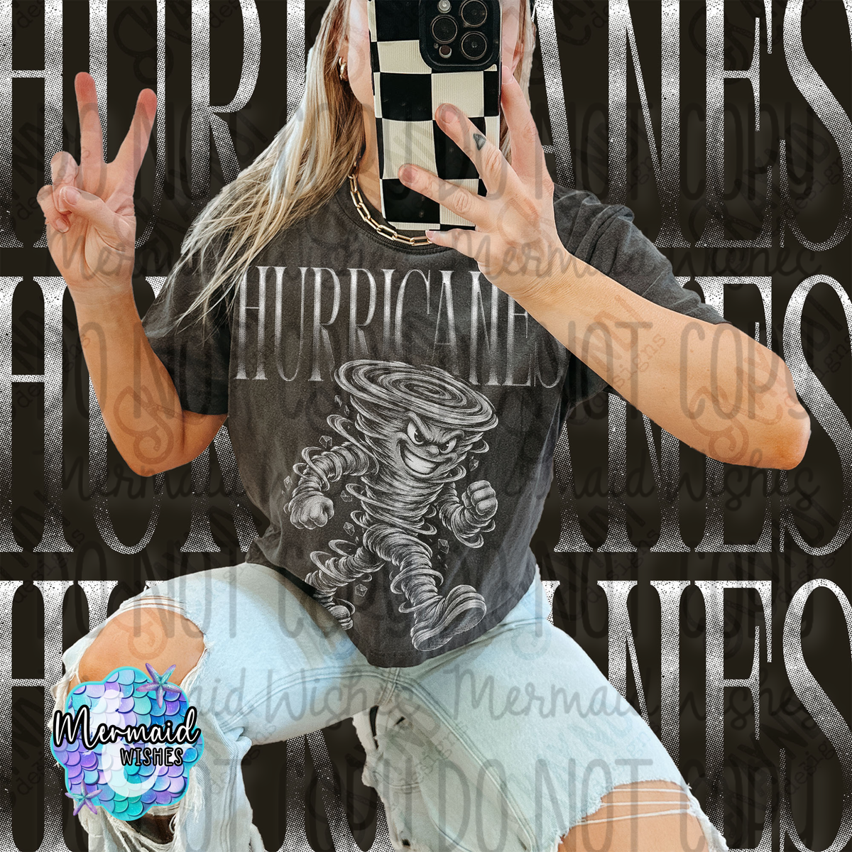 HURRICANES HALFTONE- (CC-TShirt)