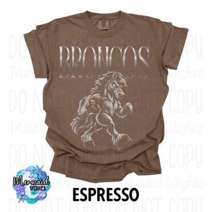 BRONCOS HALFTONE- (CC-TShirt)
