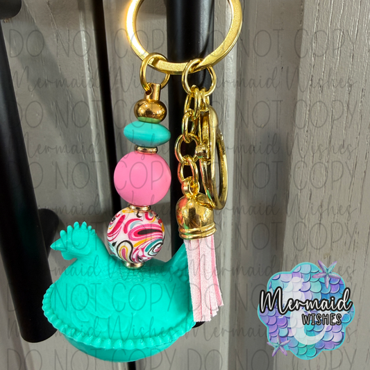 Hen on Nest Keychain 15