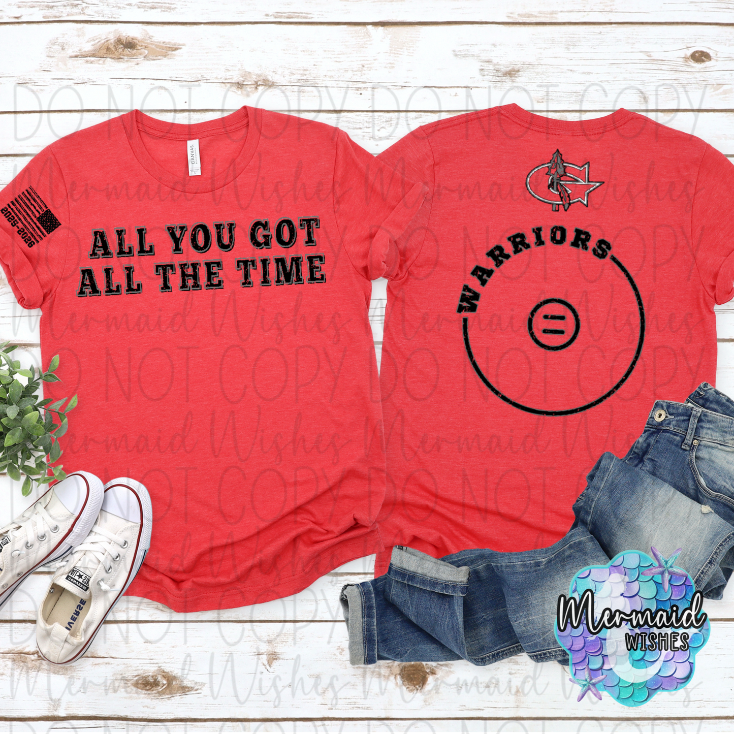 End of the Season Warriors Wrestling (Front, Back & Sleeve Design)