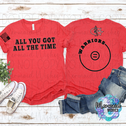 End of the Season Warriors Wrestling (Front, Back & Sleeve Design)