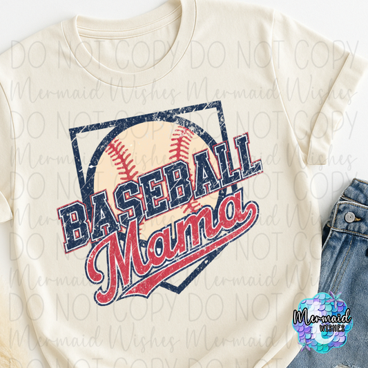 Retro Baseball Mama