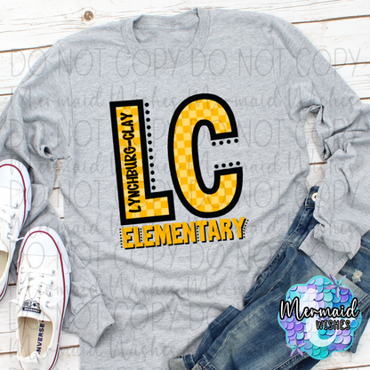 Checkered Letter LC Elementary