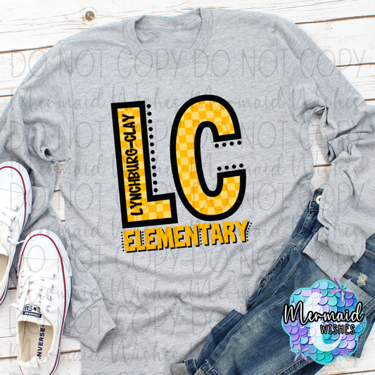 Checkered Letter LC Elementary