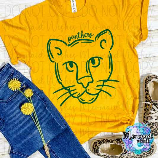 Little Miami Panthers Mascot Doodle (DTF)