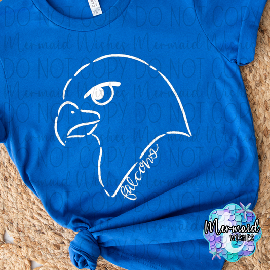 Clinton Massie Falcons Doodle Mascot (DTF)