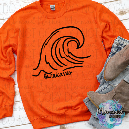 Wilmington Hurricanes Doodle Mascot (DTF)