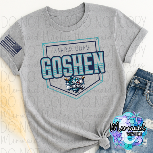 Goshen Barracudas Baseball Plate (Fundraiser)