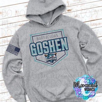 Goshen Barracudas Baseball Plate (Fundraiser)