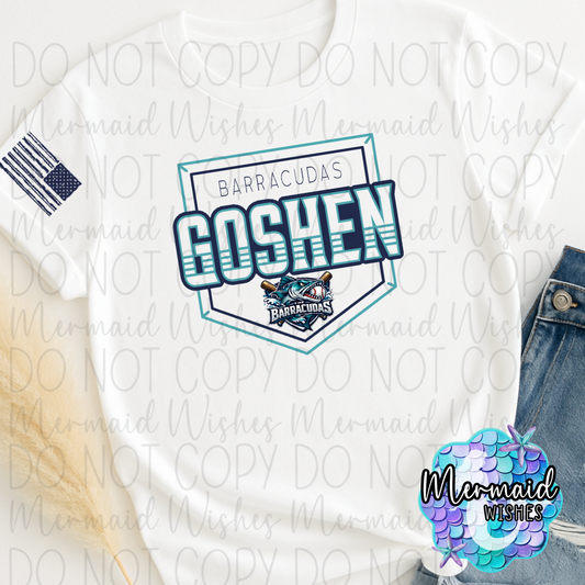 Goshen Barracudas Baseball Plate (Fundraiser)