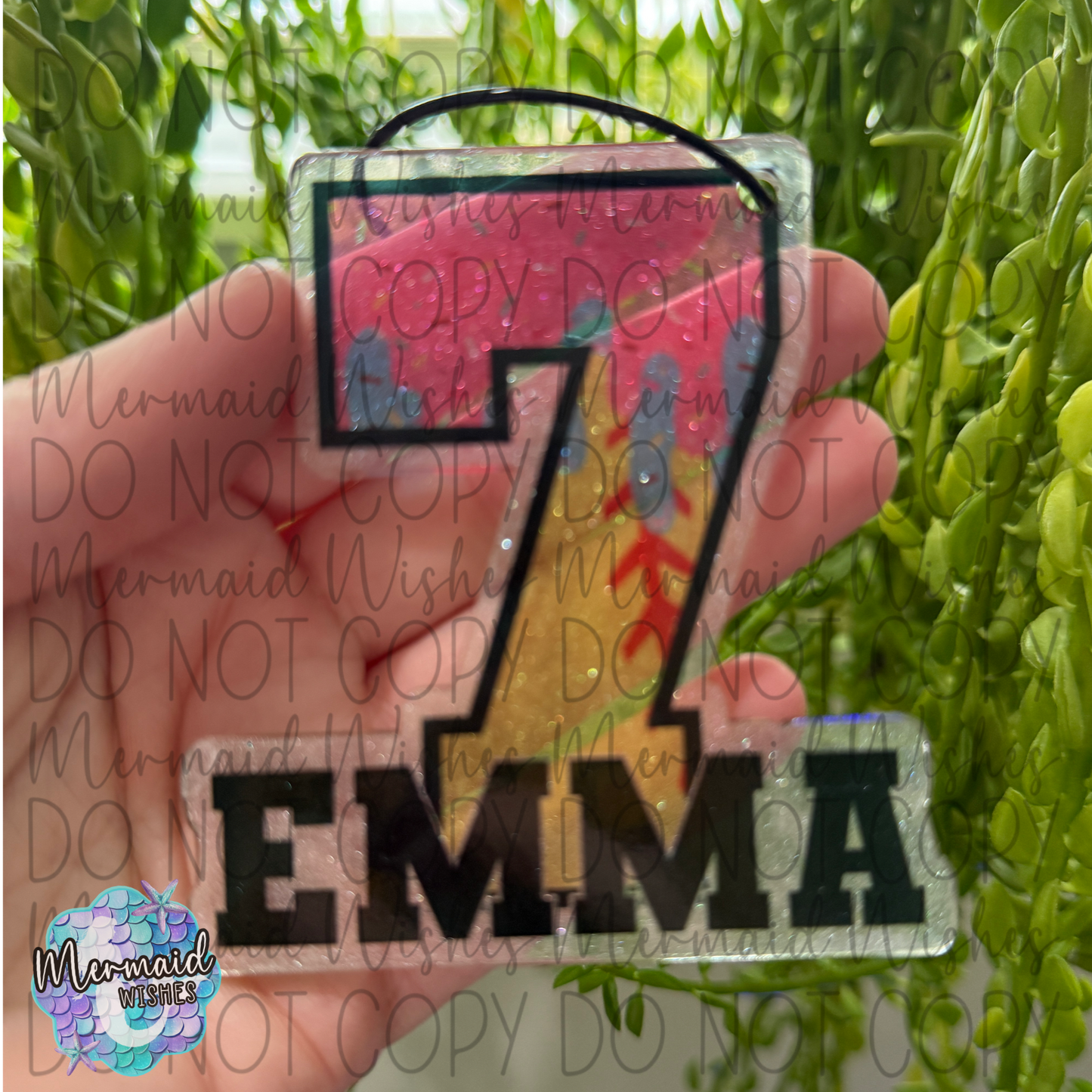 Ice Cream Drip Bag Tag Personalized