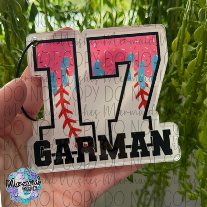 Ice Cream Drip Bag Tag Personalized