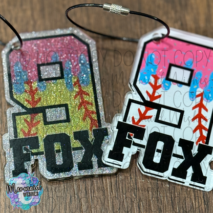 Ice Cream Drip Bag Tag Personalized