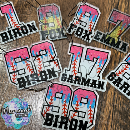 Ice Cream Drip Bag Tag Personalized