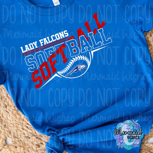 Lady Falcons Softball Split