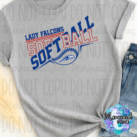 Lady Falcons Softball Split
