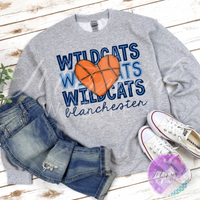 Blanchester Wildcats Doodle (DTF)