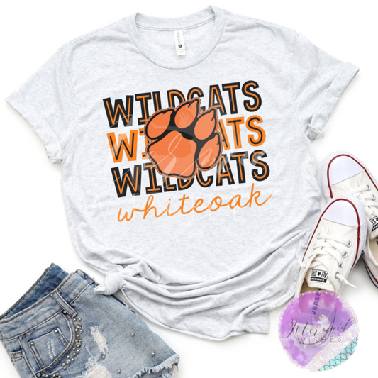 Whiteoak Wildcats Doodle (DTF)