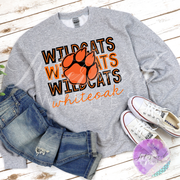 Whiteoak Wildcats Doodle (DTF)