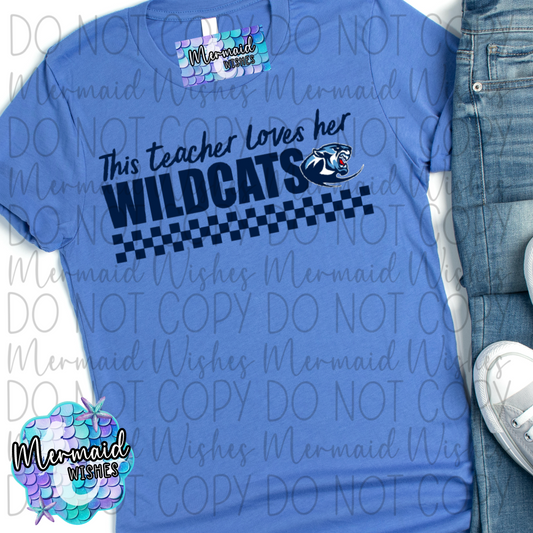 This Teacher loves her Wildcats (Blanchester) (DTF)