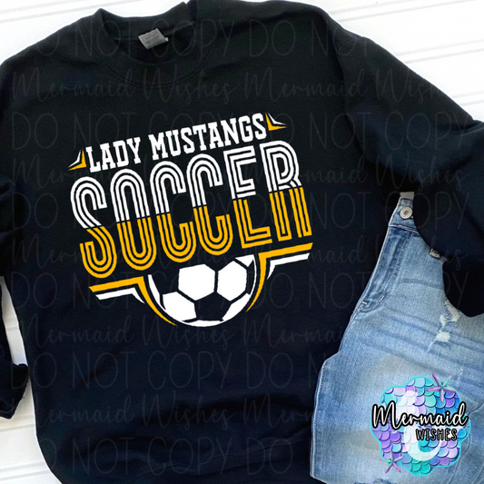 Lady Mustangs Soccer Split (DTF)