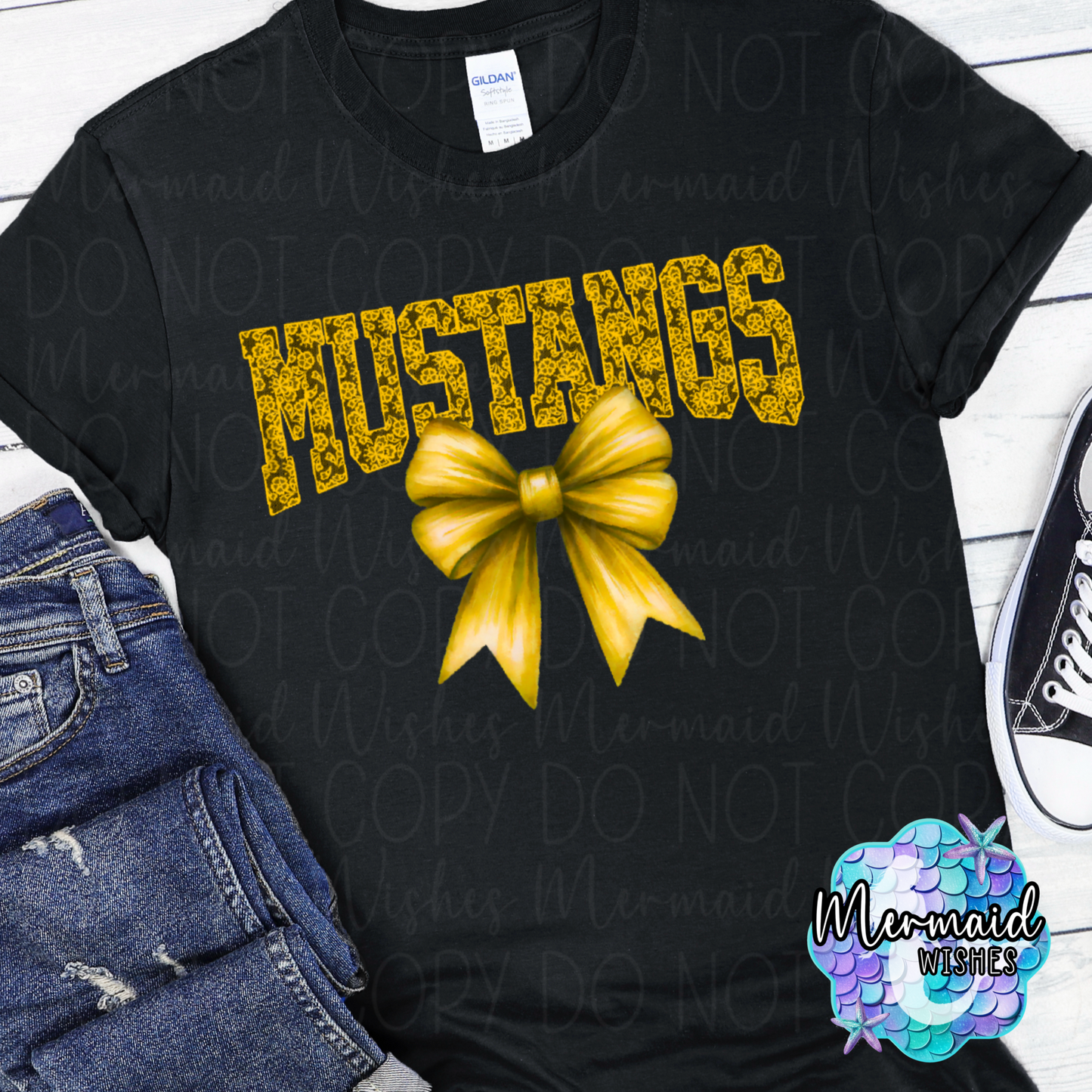 LC Mustangs Bow (DTF)