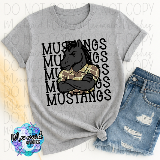 Mustangs Camo (DTF)