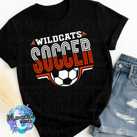 Whiteoak Wildcats Lined Soccer (DTF)
