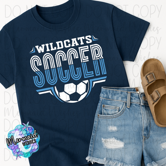 Blanchester Wildcats Soccer Lines (DTF)