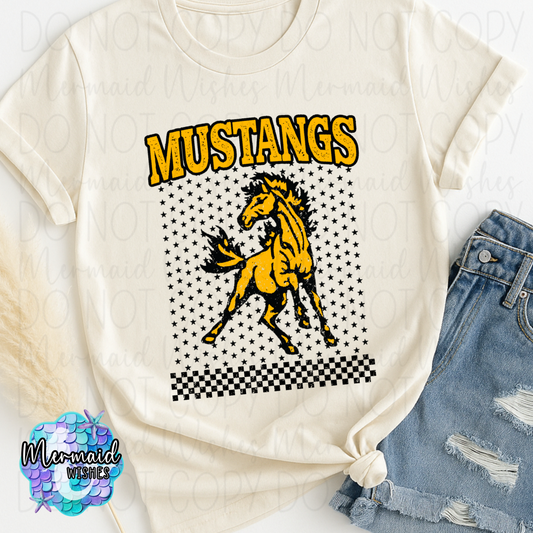 Mustangs Mascot Stars (DTF)