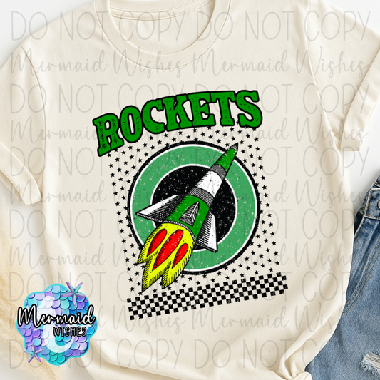 Rockets Mascot Stars (DTF)