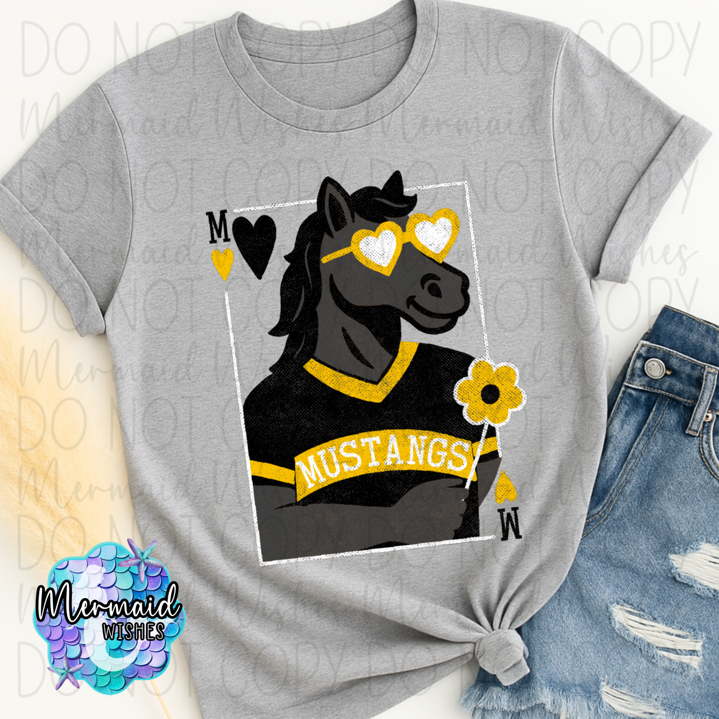 Mustangs Playing Card (DTF)