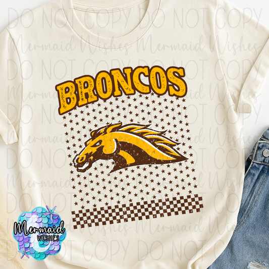 Broncos Mascot Stars (DTF)
