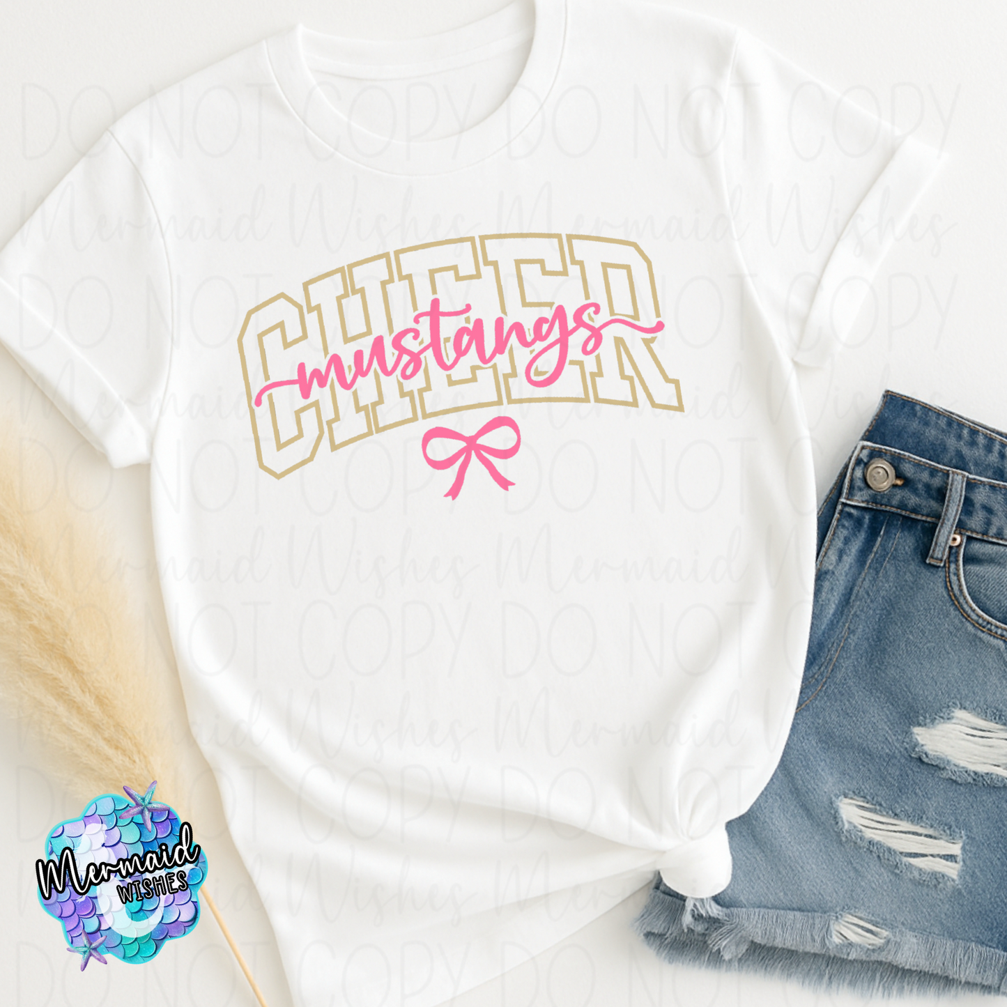 Mustangs Cheer (Pink) (DTF)