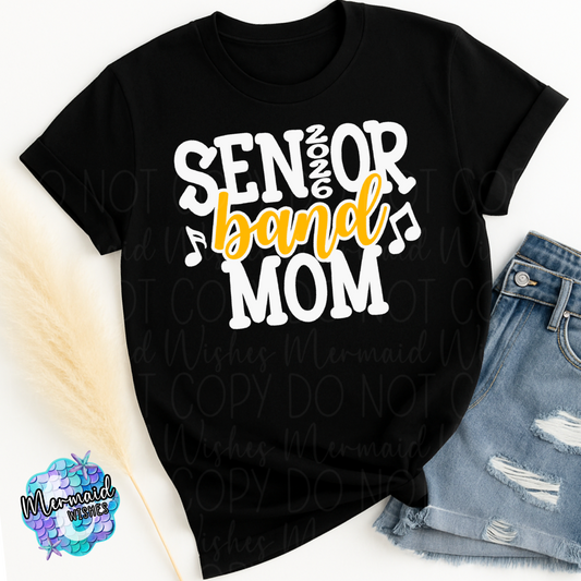 Senior Band Mom 2026 (Yellow/Gold) (DTF)