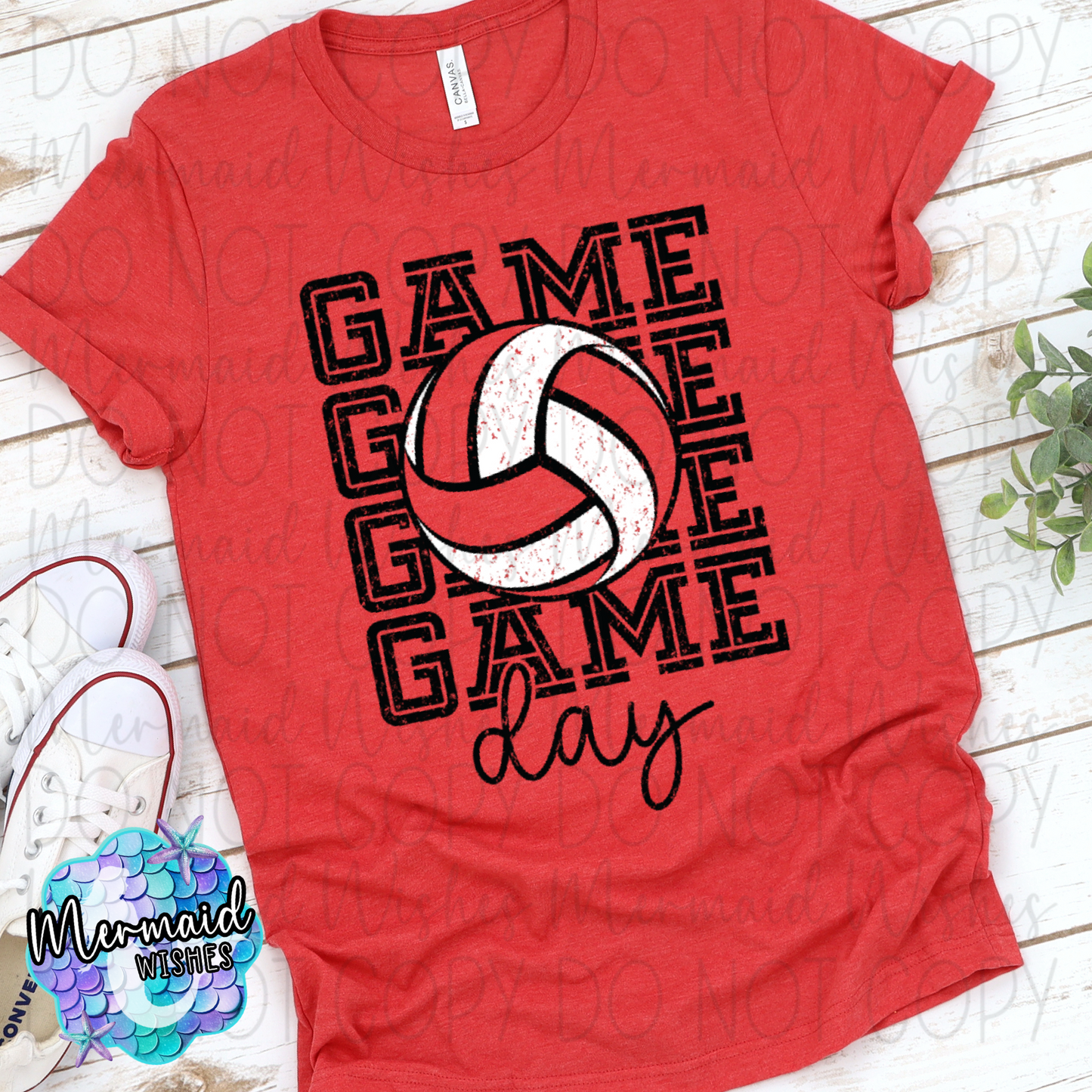 Game Day Volleyball (Red) (DTF)