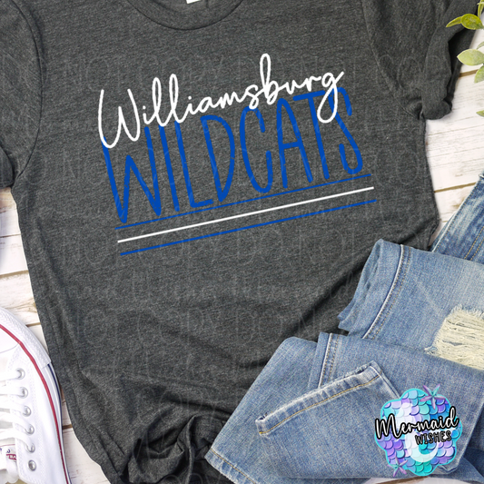 Script Williamsburg Wildcats (DTF)