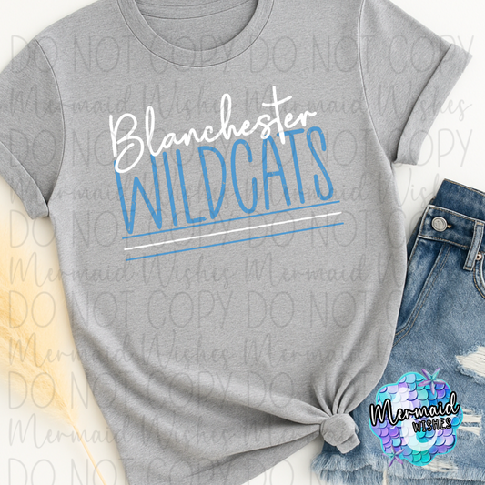 Script Blanchester Wildcats (DTF)