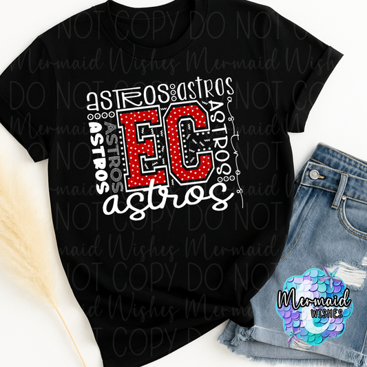 EC Astros Typography-Black (DTF)