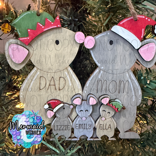 Mice Family Ornament