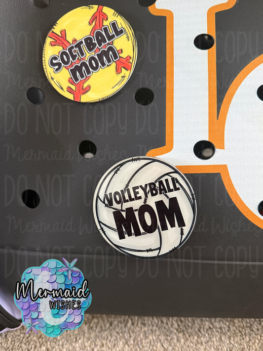Volleyball Mom Bogg Bag Charm (Fundraiser)