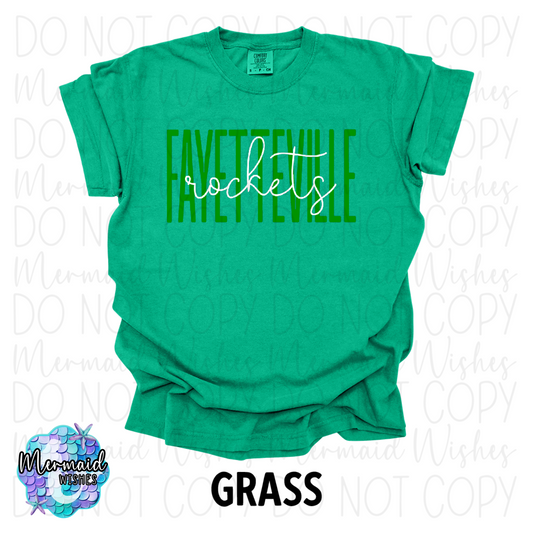 Fayetteville Rockets Tall Script (DTF)
