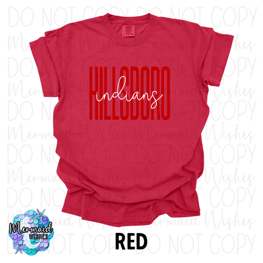 Hillsboro Indians Tall Script (DTF)