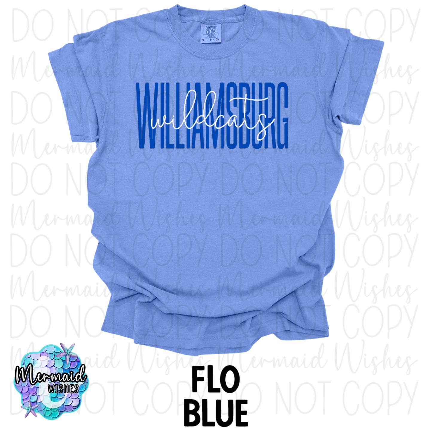 Williamsburg Wildcats Tall Script (DTF)