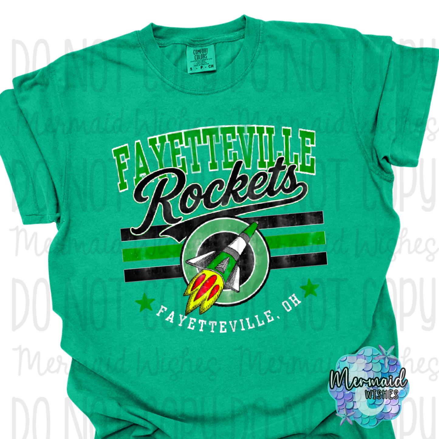 Fayetteville Rockets  Mascot Distressed