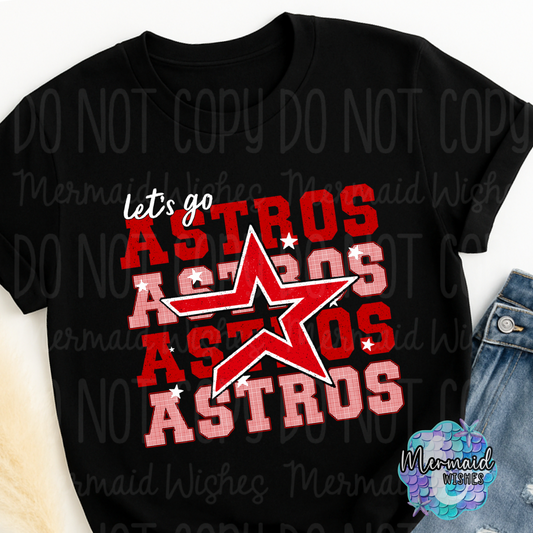 Let’s Go Astros Mascot