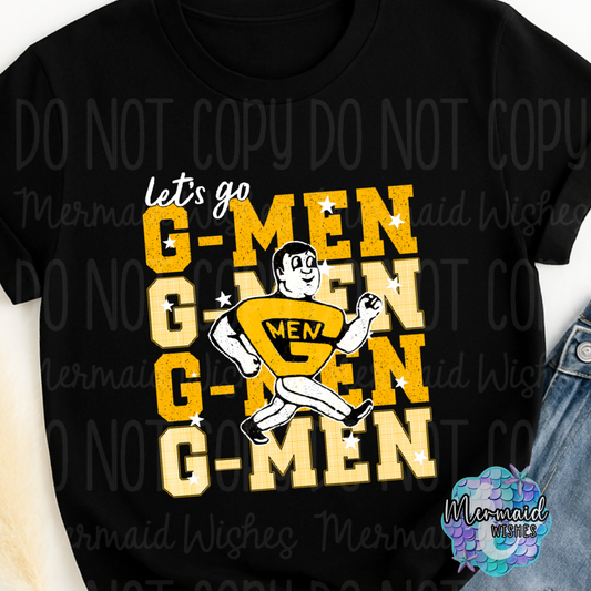 Let’s Go G-Men Mascot